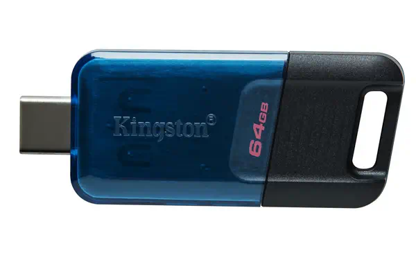 64GB DataTraveler 80 M 200 Mo/s USB-C 3.2 Kingston - visuel 1 - hello RSE - Vitesses USB 3.2 Gen 1