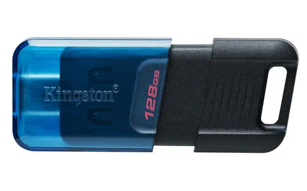 128GB DataTraveler 80 M 200 Mo/s USB-C 3.2 Gen 1 - Kingston - Adaptateur stockage - visuel 1