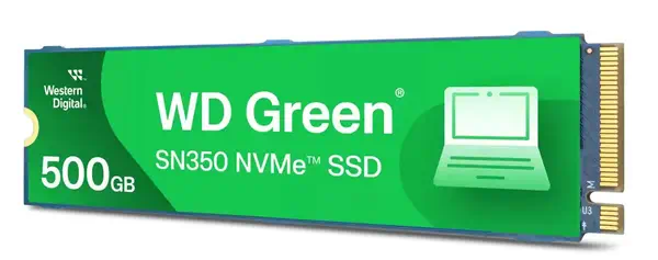 Western Digital Green SN350 500 Go M.2 PCI Express 3.0 NVMe TLC - Disque dur SSD - visuel 1