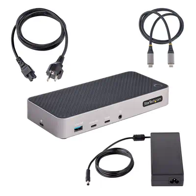 Station d'Accueil Triple Moniteur USB-C - Dock Triple HDMI/DP 4k USB-C - Hub USB 5x - GbE - 100W PD  - StarTech - Station d'accueil pour portable - visuel 1