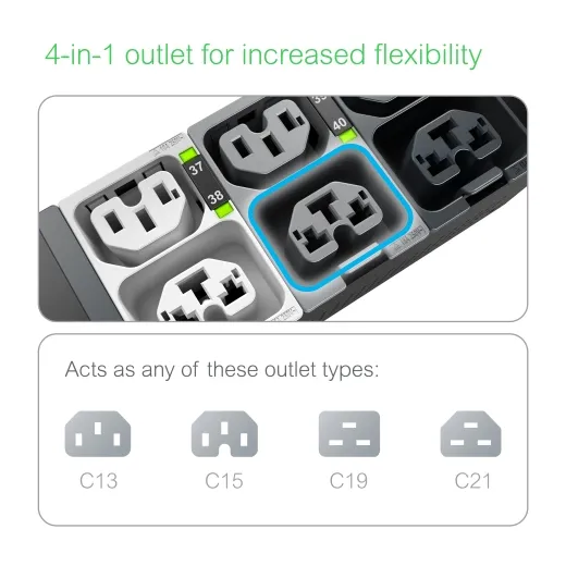 APC NetShelter Rack PDU Advanced Metered Outlet 17.3kW - Accessoire Onduleur - visuel 6