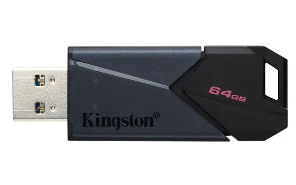 64GB Portable USB 3.2 Gen 1 DataTraveler Exodia Kingston - visuel 1 - hello RSE - Design raffiné mais fonctionnel