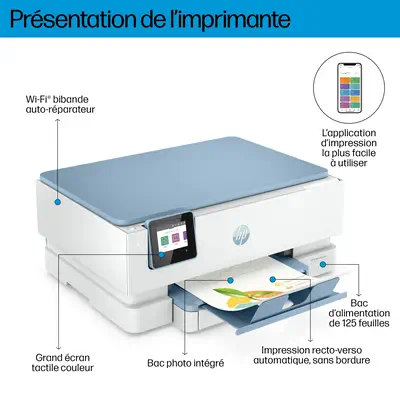 Imprimante Tout-en-un HP ENVY Inspire 7221e HP - visuel 1 - hello RSE - Impressions couleur d’une qualité proche de ce que vous voyez à l’écran