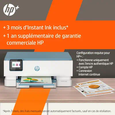 Envy Inspire 7221e Sans fil All-in-One Couleur Imprimante, Instant Ink; Impression photo - HP - Multifonctions Jet d'encre - visuel 10