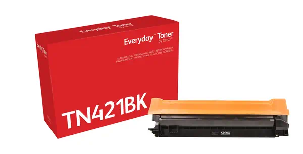 Toner Noir Everyday™ de Xerox compatible avec Brother TN-421BK, Capacité standard - visuel 1