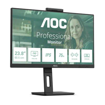 AOC 24P3QW écran plat de PC 60,5 cm (23.8") 1920 x 1080 pixels Full HD Noir - Ecran Ordinateur - visuel 2
