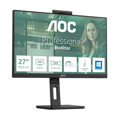 AOC Q27P3CW écran plat de PC 68,6 cm (27") 2560 x 1440 pixels Quad HD LED Noir - Ecran Ordinateur - visuel 2