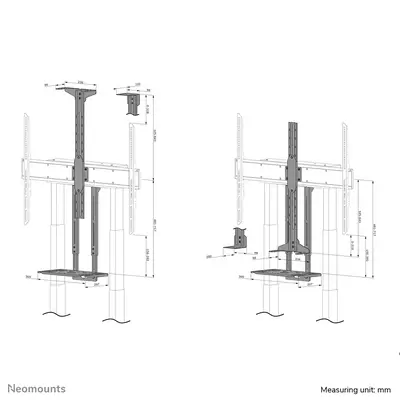 Neomounts AFL-875BL1 Support vidéobar et kit multimédia - universel - Support Fixe & Mobile - visuel 1
