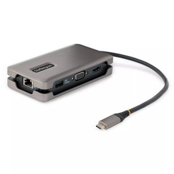 Achat StarTech.com Adaptateur Multiport USB-C - 4K60Hz HDMI/VGA - Hub USB 3 Ports - 100W Power Delivery Pass-Through, GbE, Mini Station d'Accueil/Docking Station avec Chargeur - Adaptateur USB C vers HDMI, Câble de 30cm au meilleur prix