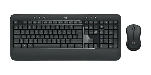 Logitech 920-008684 clavier Souris incluse Universel RF sans fil QWERTY Anglais britannique Noir - Pack Clavier, souris - visuel 2
