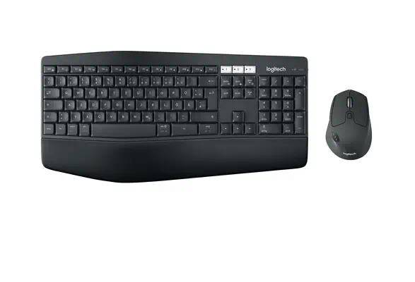 Logitech 920-008223 clavier Souris incluse Universel RF sans fil + Bluetooth QWERTZ Suisse Noir - Clavier - visuel 1