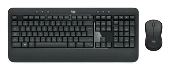Logitech 920-008677 clavier Souris incluse Universel RF sans fil QWERTZ Suisse Noir garantie
