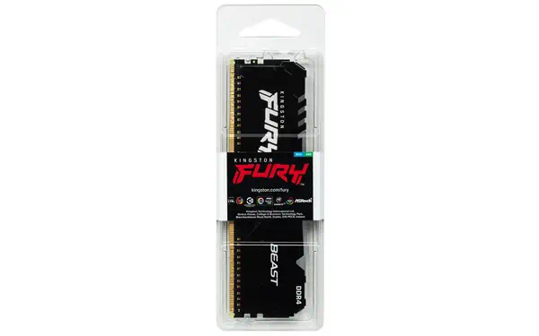 Kingston Technology FURY Beast RGB module de mémoire 8 Go 1 x 8 Go DDR4 3600 MHz - Mémoire - visuel 5