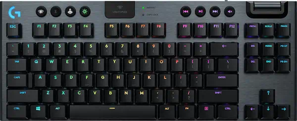 Logitech G 920-009534 clavier Gaming RF sans fil + Bluetooth QWERTY Nordique Charbon - Clavier - visuel 9