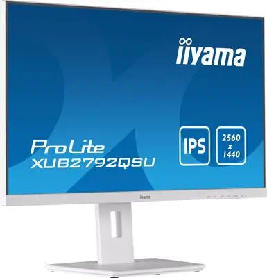 iiyama ProLite XUB2792QSU-W5 écran plat de PC 68,6 cm (27") 2560 x 1440 pixels Wide Quad HD LED Blan - Ecran Ordinateur - visuel 4