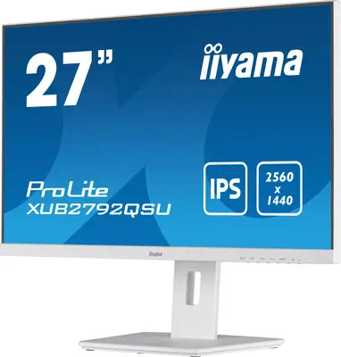 iiyama ProLite XUB2792QSU-W5 écran plat de PC 68,6 cm (27") 2560 x 1440 pixels Wide Quad HD LED Blan - Ecran Ordinateur - visuel 5