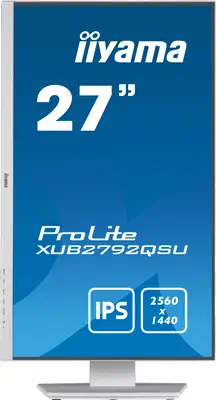 iiyama ProLite XUB2792QSU-W5 écran plat de PC 68,6 cm (27") 2560 x 1440 pixels Wide Quad HD LED Blan - Ecran Ordinateur - visuel 2