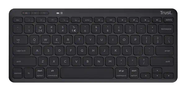 Trust Lyra clavier Maison Bluetooth AZERTY Français Noir Trust - visuel 1 - hello RSE - Conception durable