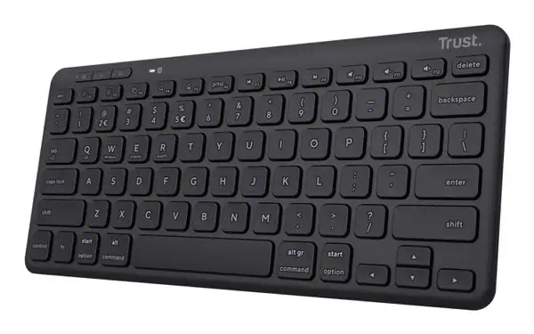 Trust Lyra clavier Maison Bluetooth AZERTY Français Noir - Clavier - visuel 4