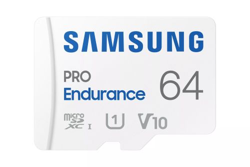 Revendeur officiel Carte Mémoire SAMSUNG PRO Endurance microSD Class10 64Go incl