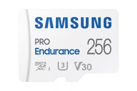 Vente Carte Mémoire SAMSUNG PRO Endurance microSD Class10 256Go incl adapter R100/W30 up