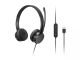 Achat LENOVO Headset on-ear wired USB-A black sur hello RSE - visuel 1