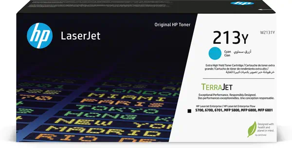 213Y Toner LaserJet authentique Extra-grande capacité Cyan - HP - visuel 7