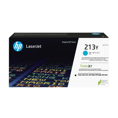 213Y Toner LaserJet authentique Extra-grande capacité Cyan - HP - visuel 3