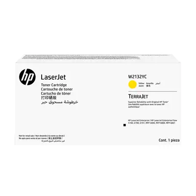 Cartouche de toner jaune Contract LaserJet authentique HP W2132YC - Toner - visuel 1