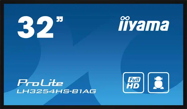 iiyama LH3254HS-B1AG Écran d'affichage dynamique Écran plat de signalisation numérique 80 cm (31.5") - Affichage dynamique - visuel 1