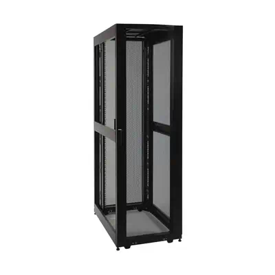 Armoire rack pour serveur de profondeur standard SmartRack Tripp Lite - visuel 1 - hello RSE - Installation facile du boîtier et des équipements