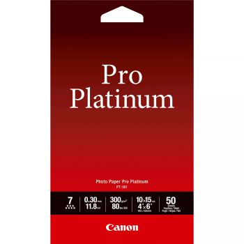 Vente Papier Canon Papier photo 4 × 6” (10 × 15 cm) Pro Platinum PT-101 - 50 feuilles sur hello RSE