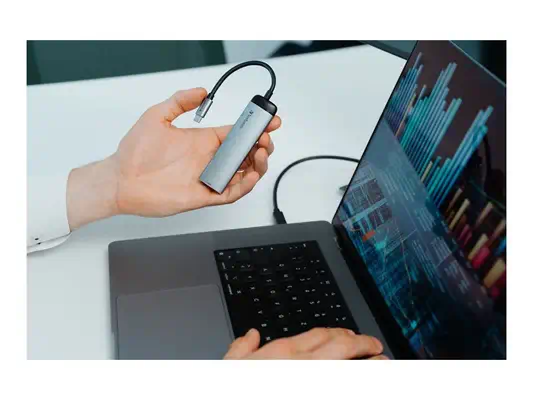 VERBATIM USB-C MULTIPORT HUB USB 3.1 GEN1 / U3.0 / HDMI WCF (P) - Verbatim - Câble USB - visuel 3