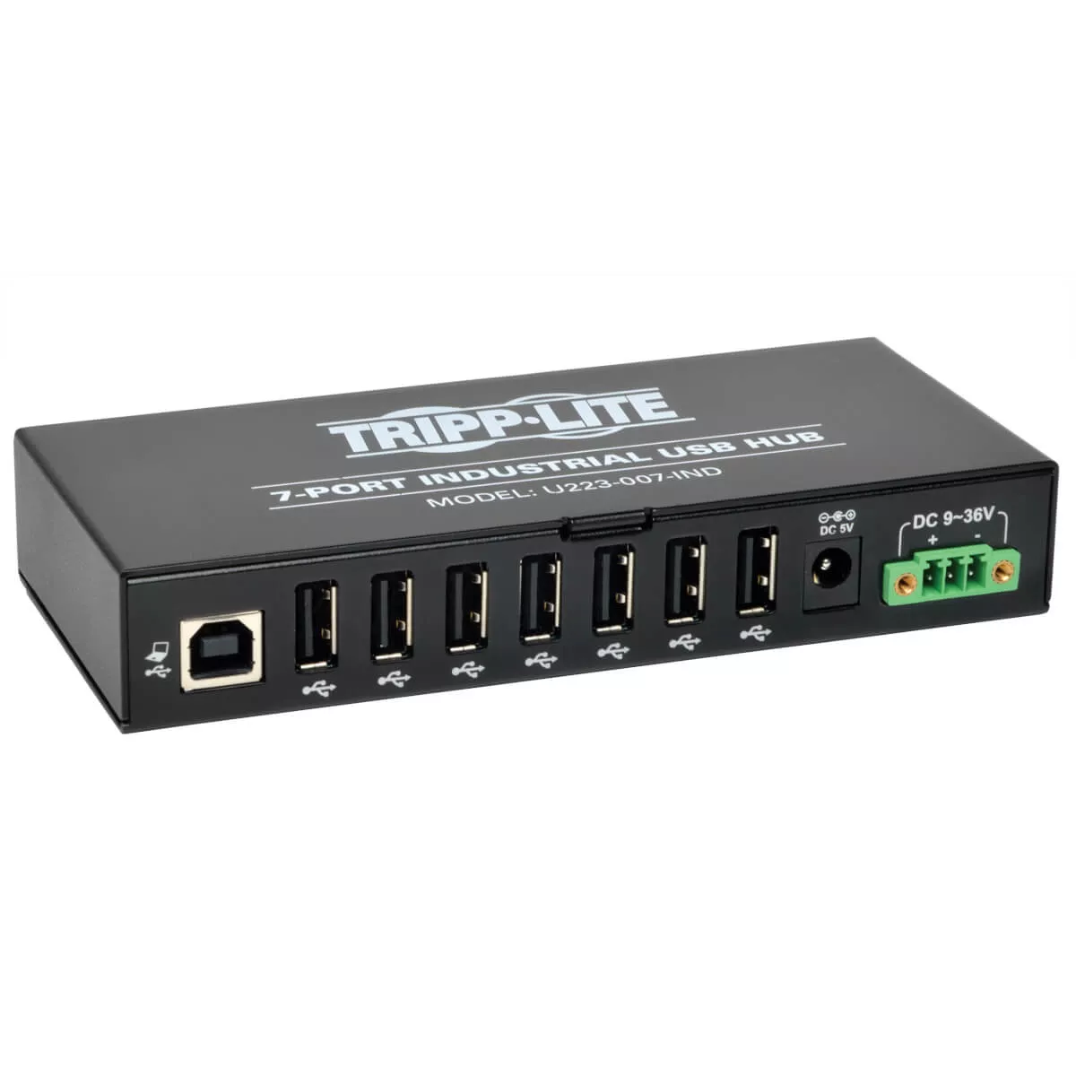 Revendeur officiel Switchs et Hubs EATON TRIPPLITE 7-Port Industrial-Grade USB 2.0 Hub 15kV