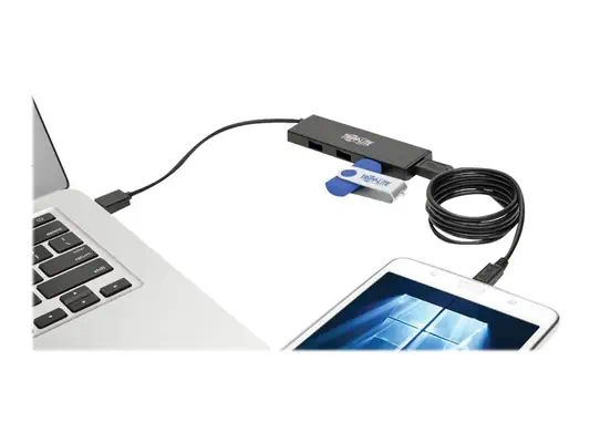 EATON TRIPPLITE 4-Port Ultra-Slim Portable USB 3.0 - Tripp Lite - Câble USB - visuel 6
