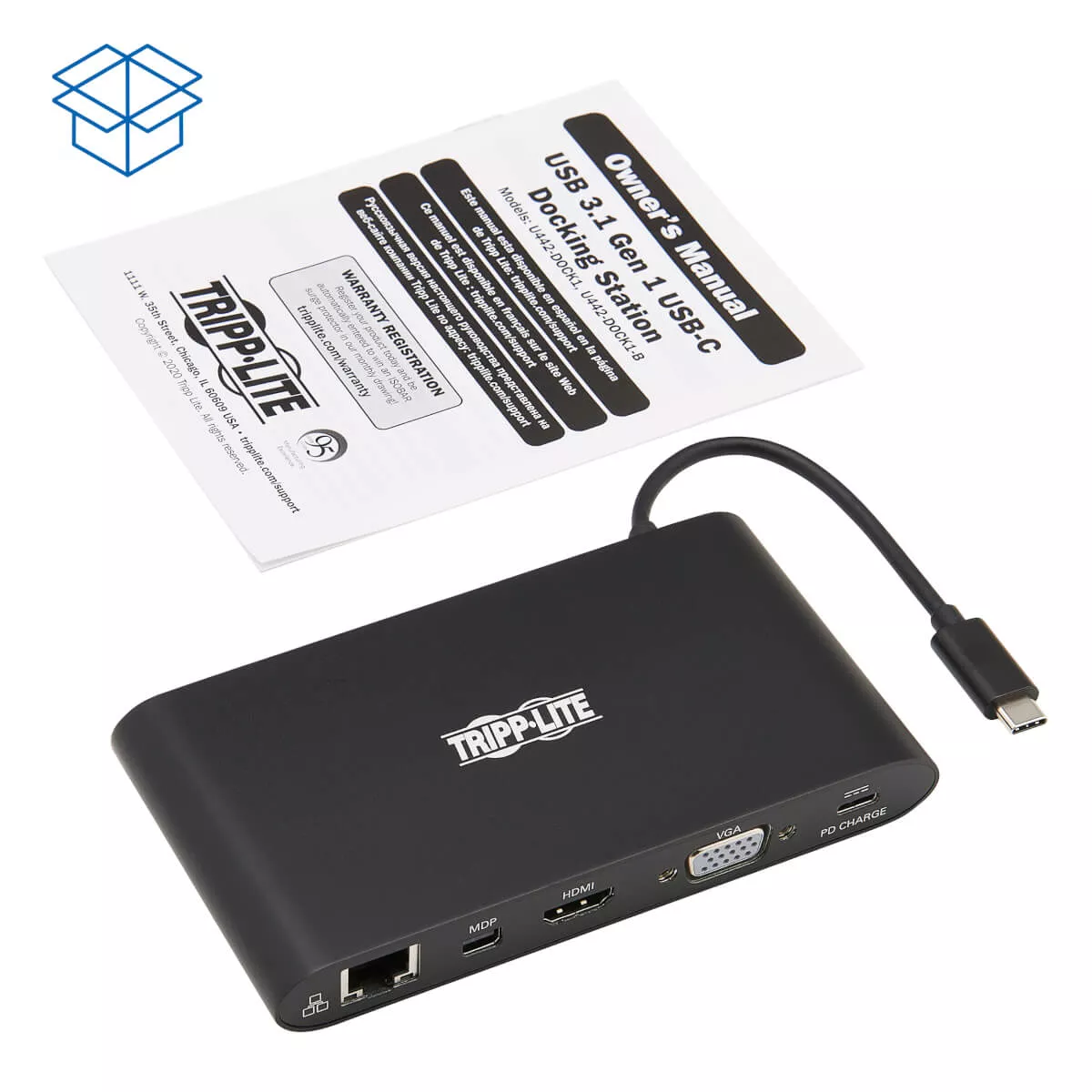 Achat EATON TRIPPLITE USB-C Dock Dual Display 4K HDMI/mDP sur hello RSE - visuel 3