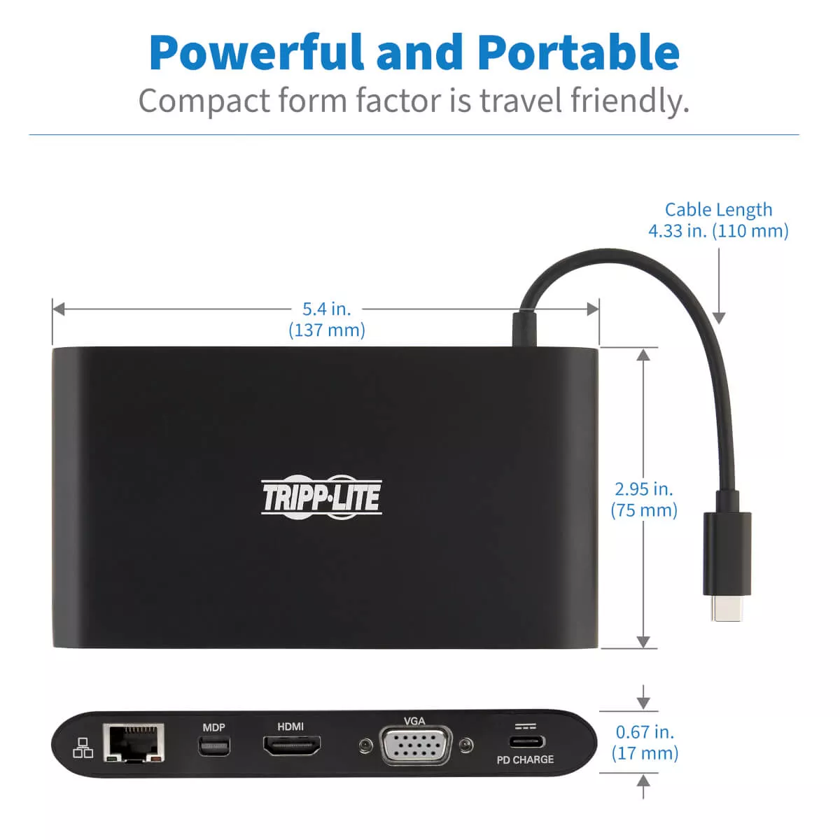 Achat EATON TRIPPLITE USB-C Dock Dual Display 4K HDMI/mDP sur hello RSE - visuel 7