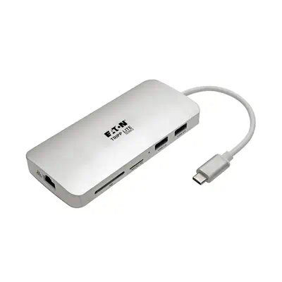 Tripp Lite U442-DOCK11-S station d'accueil USB 3.2 Gen Tripp Lite - visuel 1 - hello RSE - Mini-station d'accueil transformant votre appareil USB-C ou Thunderbolt3 en poste de travail