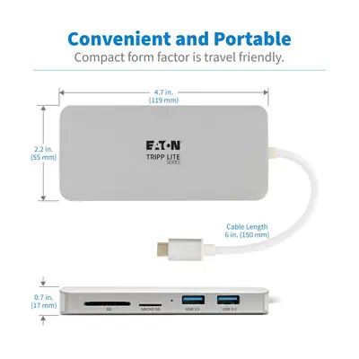 Tripp Lite U442-DOCK11-S station d'accueil USB 3.2 Gen Tripp Lite - visuel 1 - hello RSE - Donne accès à un réseau Gigabit Ethernet filaire