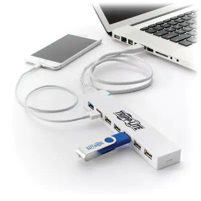 Vente EATON TRIPPLITE 7-Port USB 3.0/USB 2.0 Combo Hub Tripp Lite au meilleur prix - visuel 2