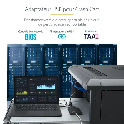 StarTech Adaptateur crash cart pour PC portable - Console - Switchs et Hubs - visuel 8