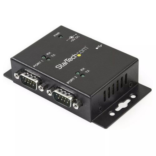 Achat StarTech.com Hub adaptateur industriel USB vers série 2 ports à fixation murale avec clips de rail DIN sur hello RSE