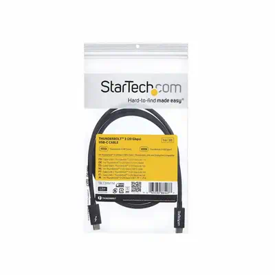 StarTech Câble Thunderbolt 3 (20 Gb/s) USB-C de 1 m - Câbles d'alimentation - visuel 6