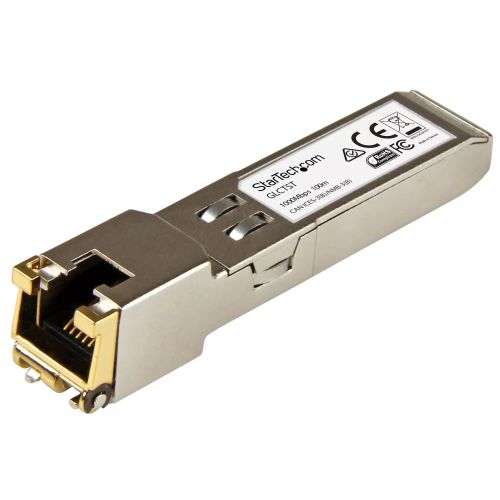 Vente Switchs et Hubs StarTech.com Module SFP GBIC compatible Cisco GLC-T - Module transmetteur Mini GBIC 1000BASE-T sur hello RSE