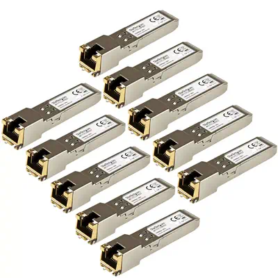 Module SFP GBIC compatible HPE J8177C - Transceiver 1000BASE-T - Paquet de 10 - StarTech - Switchs et Hubs - visuel 3