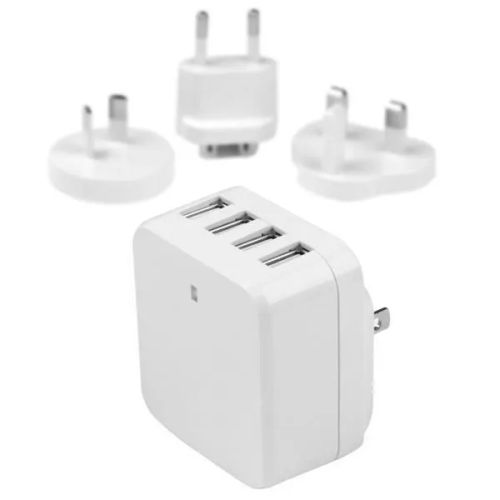 Revendeur officiel Câbles d'alimentation StarTech.com Chargeur mural USB à 4 ports - (34 W/6,8 A