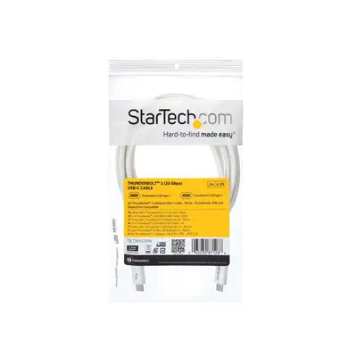 StarTech Câble Thunderbolt 3 de 2 m - 20 Gb/s - Compatible - Câble USB - visuel 8