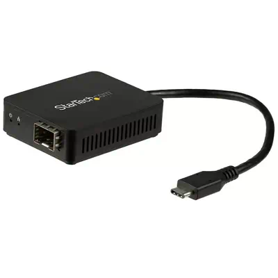 Adaptateur réseau USB-C vers fibre optique Gigabit Ethernet avec SFP ouvert - StarTech - Switchs et Hubs - visuel 1