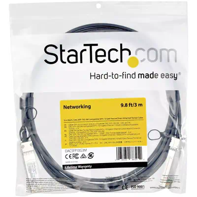 StarTech Câble Twinax à fixation directe SFP+ compatible Dell - Câble RJ et Fibre optique - visuel 1