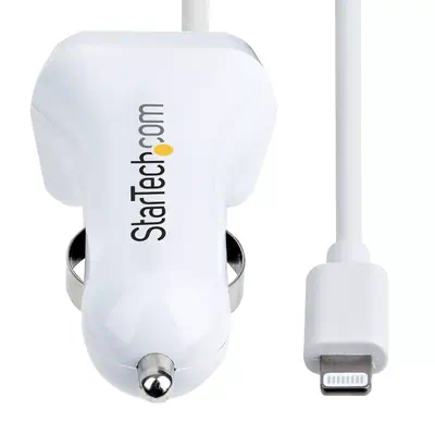 StarTech Chargeur Voiture Lightning avec Câble Spiralé - Câble USB - visuel 3